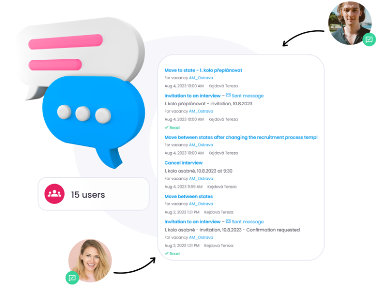 Communication history including phone communication